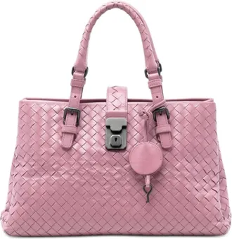 Bottega Veneta Pre-owned Bottega Veneta Small Nappa Intrecciato Roma Satchel Ladies FHXLEV8MFEUAP1RE
