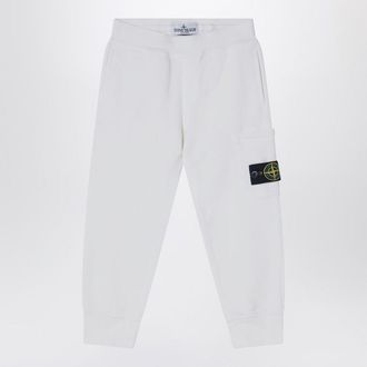 Stone Island White cotton jogging pants