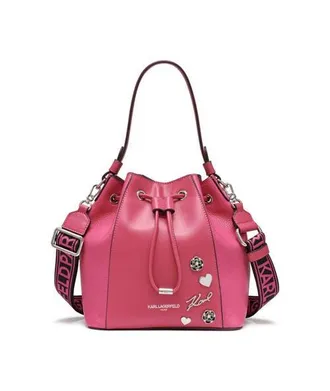 Karl Lagerfeld Adele Bucket in Fuschia at Nordstrom