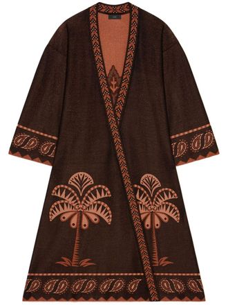 Alanui Wild Wonder badjas jurk - Bruin