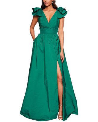 Marchesa Bow Taffeta Gown