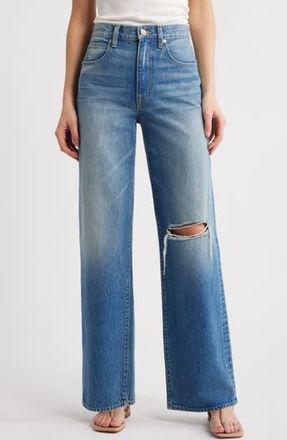 Slvrlake Denim Grace High Waist Wide Leg Jeans in Heavy Hitter at Nordstrom Rack, Size 27