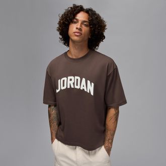 Nike Jordan Mens Jordan Flight Essentials T-Shirt in Brown | HQ8935-237