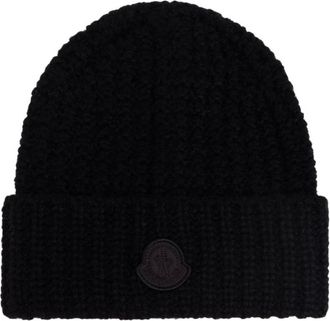 Moncler Gorro de lana de alpaca - Accessories - Mujer - Negro - ONE SIZE