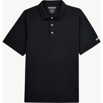 Boast Performance Raglan Polo 2.0 in Black at Nordstrom, Size Xx-Large