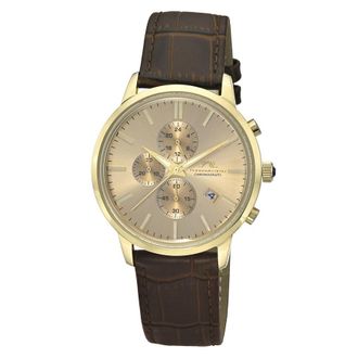 Porsamo Bleu Aura Chronograph Gold-tone Dial Mens Watch 1432BAUL