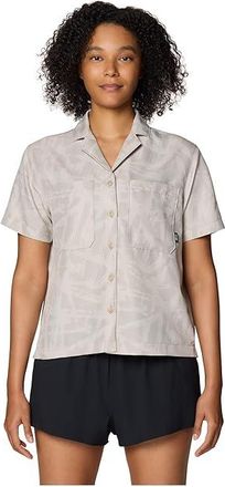 Mountain Hardwear Sun Drifttm Cooling Short Sleeve Shirt Womens Clothing City Fog Brushstrokes Print : XL, Polyester
