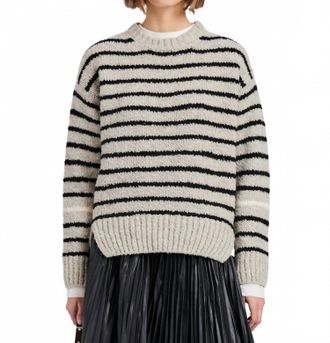Proenza Schouler Wool Leonie Sweater In Dark Grey Multi