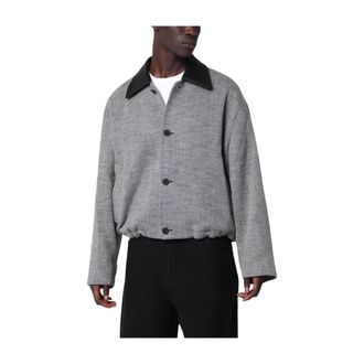 STUDIO NICHOLSON Howth Wool Jacket - Heren - Jassen - Grijs - Maat: M Wol