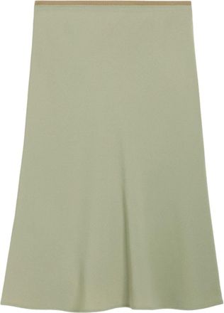Ami crepe midi skirt - women - Acetate/Viscose - 34 - Green