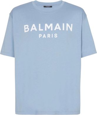 Balmain T-shirt Paris - - Tops - Uomo - Blu - M