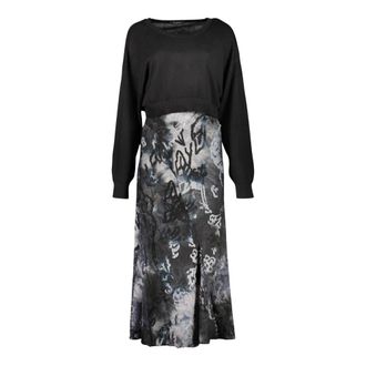 Desigual Dubrovnik 2-in-1 Jurk - Dames - Casual kleedjes - Zwart - S - Kleedjes