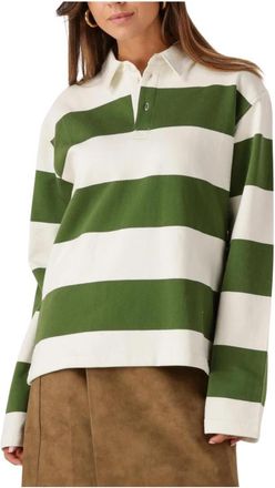 Envii Groene Polo Top voor Vrouwen - Dames - Polos - Groen - XL - Katoen - Tops