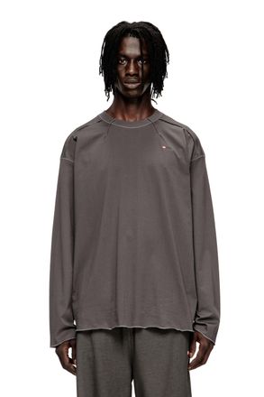 Diesel Cotton T-shirt - T-Shirts - Man - Grey