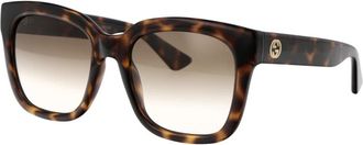 Gucci Zonnebrillen - Dames - Zonnebrillen - Bruin - 54 MM - Accessoires
