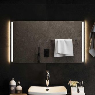 vidaXL Espejo De Ba&ntilde;o Con Led 90x50 Cm Vidaxl