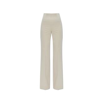 Sportmax Broeken, Dames, Beige, S, Flared Broek
