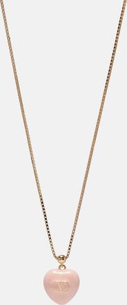 Valentino Collana con ciondolo VLogo in smalto