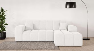 Inosign Ecksofa »CASSY L-Form, Schlafsofa mit Bettkasten, Masse B/T/H: 245/165/88 cm« mit 2 Rückenkissen, Recamiere rechts oder links bestellbar