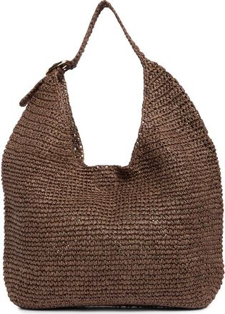 Collection XIIX Slouchy Straw Bag in Chocolate at Nordstrom Rack