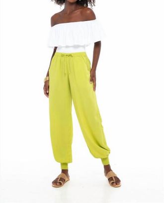 Skemo Babucha Pants In Lime