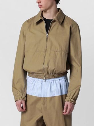 Dries Van Noten cotton blend single breasted coat