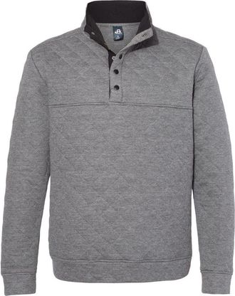 J. America Quilted Snap Pullover