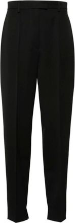Prada Pantalones de sastre de lana - Trousers - Mujer - Negro - XS