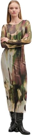 Desigual Godiva Maxi Jurk - Dames - Casual kleedjes - Veelkleurig - M - Polyester - Kleedjes