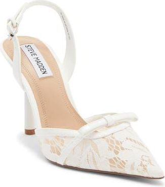 Steve Madden Sereena Lace Slingback Pump in Bone at Nordstrom Rack, Size 7.5