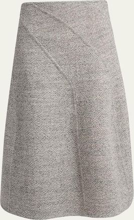Proenza Schouler Gaelle Paneled Flare Midi Skirt