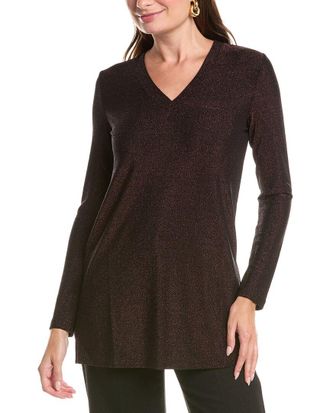 Johnny Was Demi Metallic V-Neck Tunic