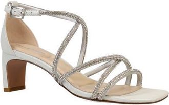 Pelle Moda Teena Ankle Strap Sandal in Silver at Nordstrom, Size 5.5
