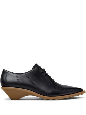 Camper Anita lace-up shoes - women - Pig Leather/Calf Leather/Thermoplastic Polyurethane (TPU)/Fabric/Recycled Polyester - 36 - Black