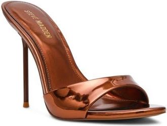 Steve Madden Davina Stiletto Sandal in Bronze at Nordstrom, Size 9.5
