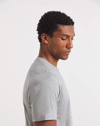 Jacamo Grey Crew Neck T-shirt Long