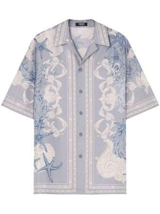 Versace Camicia Barocco Sea - Blu