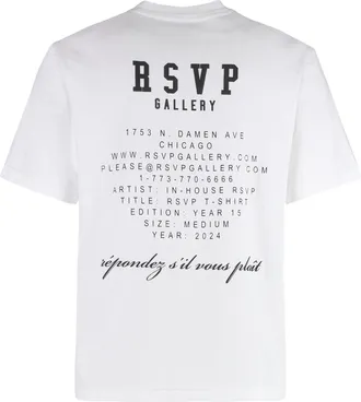 A Gold E Mens X Rsvp Gallery Cotton Crew-Neck T-Shirt White T-Shirts And Polos