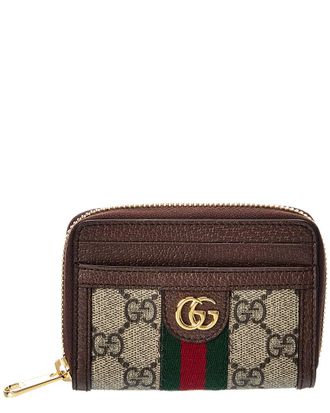 Gucci Ophidia Gg Supreme Canvas & Leather Coin Purse