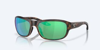 Costa Unisex Clipperton Rectangular Sunglasses In Tortoise Green Mirror