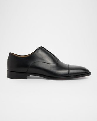 Christian Louboutin Men & apos;s Alpha Male II Leather Cap-Toe Loafers