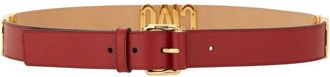 Moschino Hello Belt - Dames - Riemen - Rood - 80 CM - Leer - Accessoires