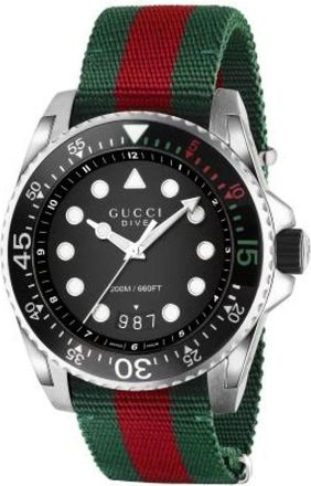 Gucci Duikhorloge - Heren - Horloges - Zwart - ONE Size - Nylon - Accessoires