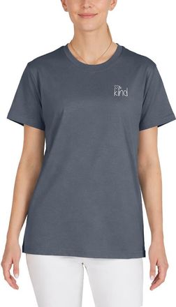 Dalix Be Kind Womens Relaxed Tee in Vintage Navy at Nordstrom, Size Xx-Large