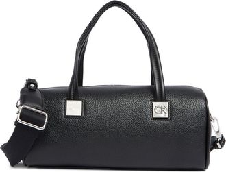 Calvin Klein Rue Satchel Bag in Black/Silver at Nordstrom Rack