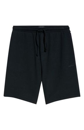BOSS Ribbed Pajama Shorts in Black at Nordstrom, Size Xx-Large