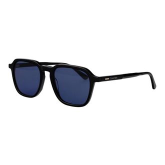 Calvin Klein Modified Rectangle Sunglasses - male - Calvin Klein - Sunglasses - Blue - 53 MM - Accessories