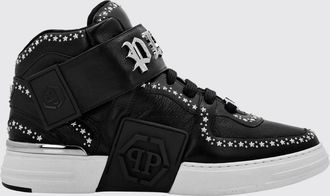 Philipp Plein Sneakers alte Gothic in pelle con borchie e applicazione stelle