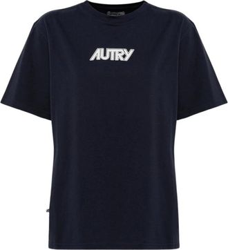 Autry T-Shirt - Dames - T-shirts - Blauw - XS - Katoen - Tops