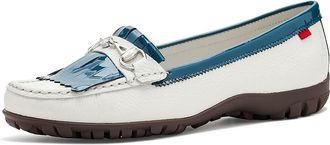 Marc Joseph New York Lexington Golf Womens Golf Shoes Harbor White Grainy : 9.5 M, Leather